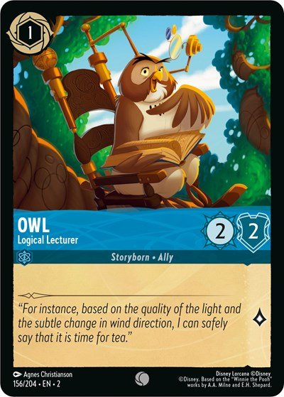 Owl - Logical Lecturer (Rise of the Floodborn) Near Mint - Nick Nack's Full Frontal Attack