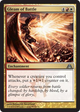 Gleam of Battle (Dragon's Maze) Near Mint - Nick Nack's Full Frontal Attack