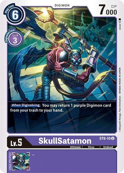 SkullSatamon (Starter Deck 06: Venomous Violet) Near Mint - Nick Nack's Full Frontal Attack