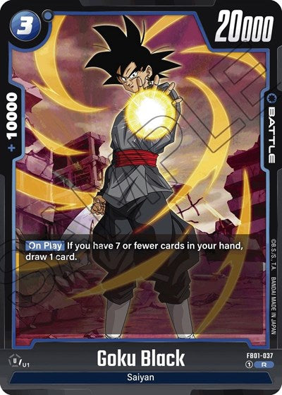 Goku Black FB01-037 (Awakened Pulse) Near Mint Holofoil