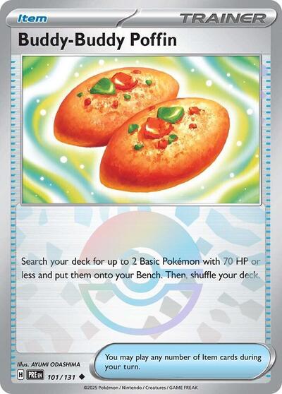 Buddy-Buddy Poffin (Poke Ball Pattern) (SV: Prismatic Evolutions) Near Mint Holofoil