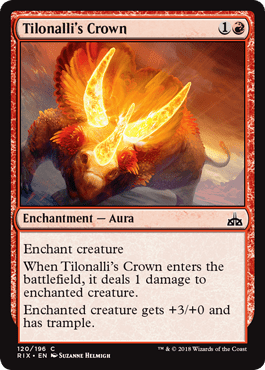 Tilonalli's Crown (Rivals of Ixalan) Near Mint - Nick Nack's Full Frontal Attack