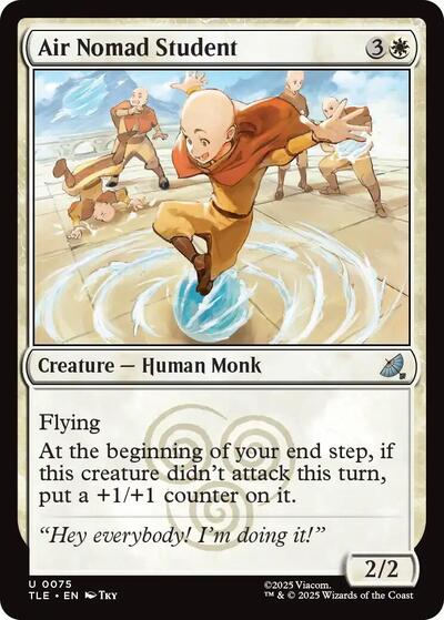 Air Nomad Student (Avatar: The Last Airbender: Eternal - Legal) Near Mint - Nick Nack's Full Frontal Attack