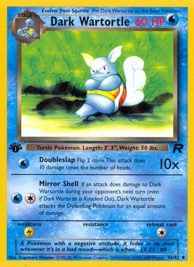 Dark Wartortle (Team Rocket) Light Play Unlimited