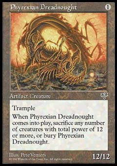 Phyrexian Dreadnought (Mirage) Damaged / Poor