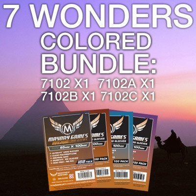 "7 Wonders" Compatible Card Sleeve Bundle - Nick Nack's Full Frontal Attack