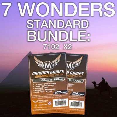 "7 Wonders" Compatible Card Sleeve Bundle - Nick Nack's Full Frontal Attack