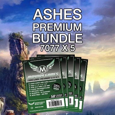 "Ashes Reborn: Rise of the Phoenixborn" Compatible Card Sleeve Bundle - Nick Nack's Full Frontal Attack