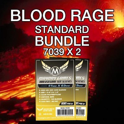 "Blood Rage" Compatible Card Sleeve Bundle - Nick Nack's Full Frontal Attack