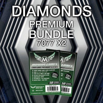 "Diamonds" Compatible Card Sleeve Bundle - Nick Nack's Full Frontal Attack