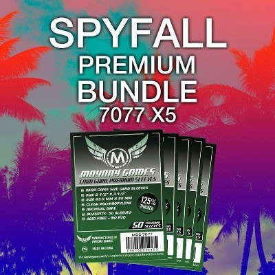 "Spyfall" Compatible Card Sleeve Bundle - Nick Nack's Full Frontal Attack