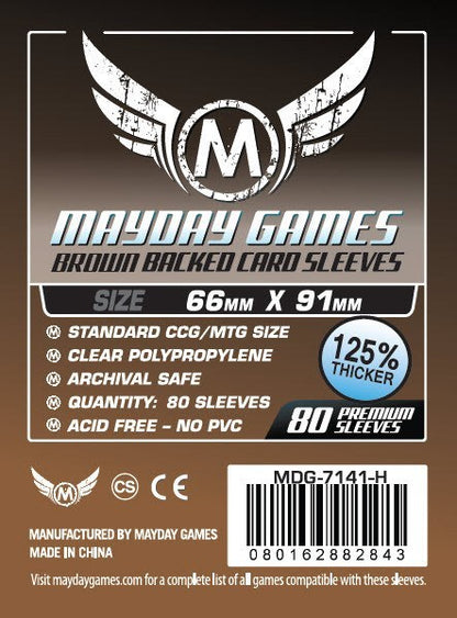 MTG/CCG Card Sleeves (63.5x88mm) PREMIUM COLOR BACKED!  80/Pack (Choose from 6 Colors!)