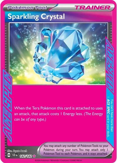 Sparkling Crystal (SV07: Stellar Crown) Near Mint Holofoil - Nick Nack's Full Frontal Attack