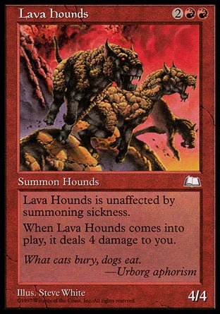 Lava Hounds (Weatherlight) Light Play - Nick Nack's Full Frontal Attack