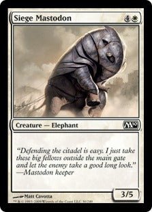 Siege Mastodon (Magic 2010 Core Set) Near Mint - Nick Nack's Full Frontal Attack