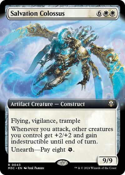 Salvation Colossus (Extended Art) (Ripple Foil) (Commander: Modern Horizons 3) Near Mint Foil - Nick Nack's Full Frontal Attack