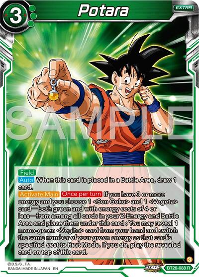 Potara (Ultimate Advent) Near Mint Foil - Nick Nack's Full Frontal Attack