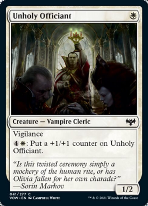 Unholy Officiant (Innistrad: Crimson Vow) Near Mint - Nick Nack's Full Frontal Attack