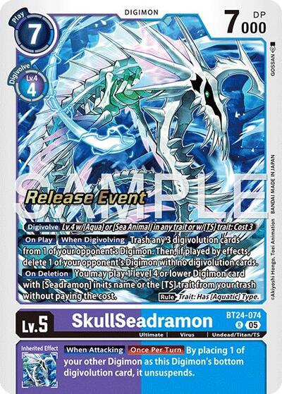 SkullSeadramon (Time Stranger Release Events Cards) Near Mint