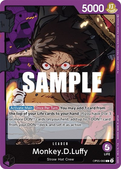 Monkey.D.Luffy (060) (Awakening of the New Era) Near Mint