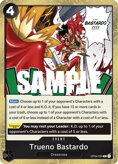 Trueno Bastardo (Kingdoms of Intrigue) Near Mint Foil - Nick Nack's Full Frontal Attack