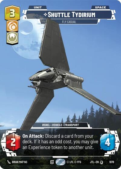 Shuttle Tydirium Fly Casual (Prestige Foil) (Jump to Lightspeed) Near Mint Foil - Nick Nack's Full Frontal Attack