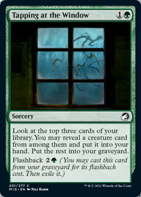 Tapping at the Window (Innistrad: Midnight Hunt) Near Mint - Nick Nack's Full Frontal Attack