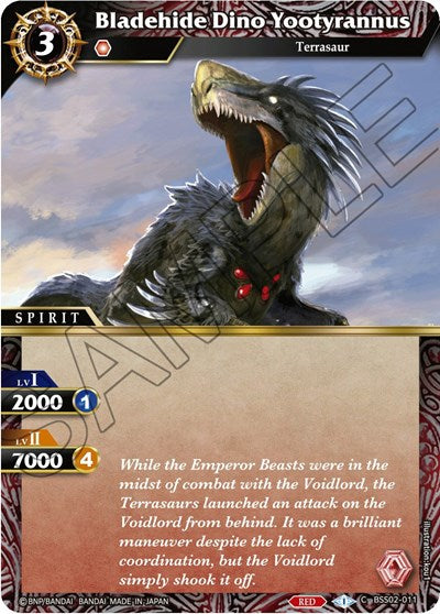 Bladehide Dino Yootyrannus (False Gods) Near Mint