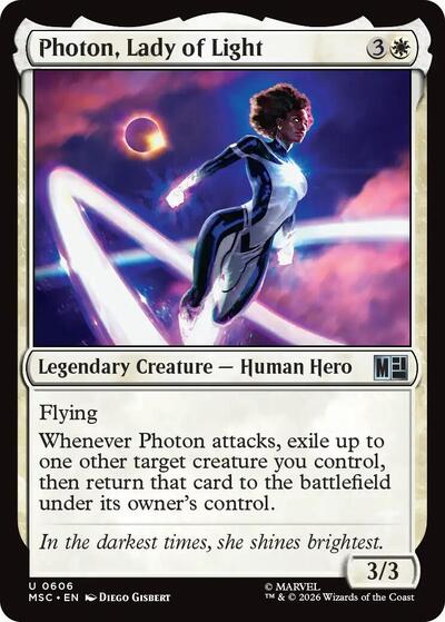 Photon, Lady of Light (Commander: Marvel Super Heroes) Near Mint Foil