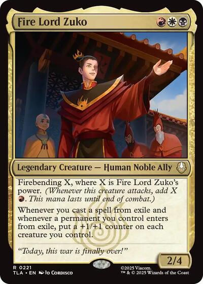 Fire Lord Zuko (Avatar: The Last Airbender) Near Mint