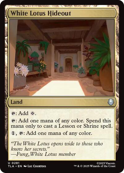 White Lotus Hideout (Avatar: The Last Airbender) Near Mint - Nick Nack's Full Frontal Attack