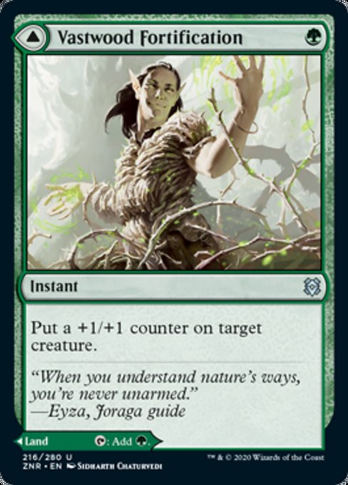 Vastwood Fortification / Vastwood Thicket (Zendikar Rising) Near Mint