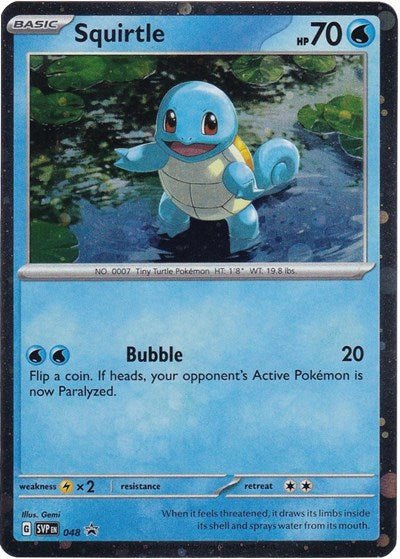 Squirtle - 048 (Cosmos Holo) (SV: Scarlet & Violet Promo Cards) Near Mint Holofoil - Nick Nack's Full Frontal Attack