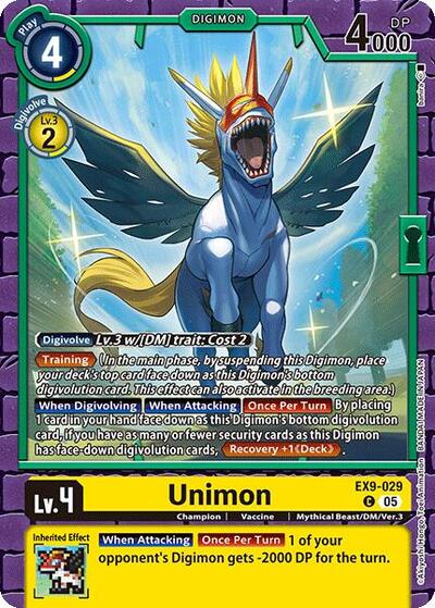 Unimon (Versus Monsters) Near Mint