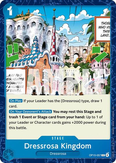 Dressrosa Kingdom (Adventure on Kami's Island) Near Mint - Nick Nack's Full Frontal Attack