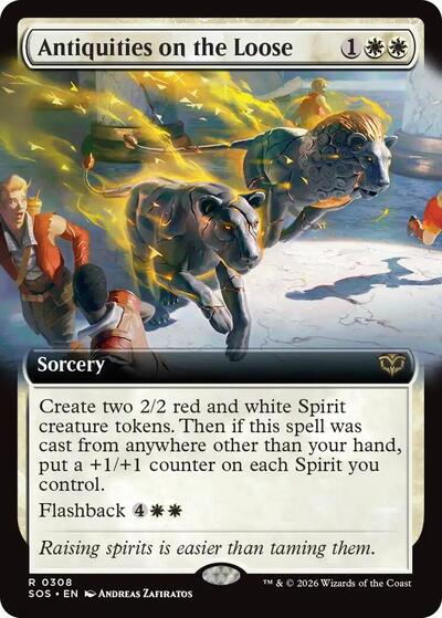 Antiquities on the Loose (Extended Art) (Secrets of Strixhaven) Near Mint Foil