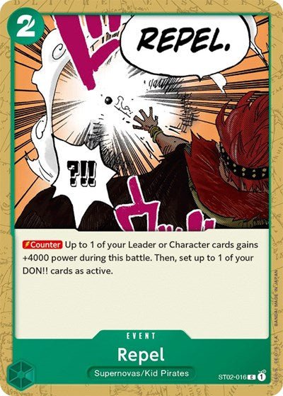 Repel (Starter Deck 2: Worst Generation) Near Mint - Nick Nack's Full Frontal Attack