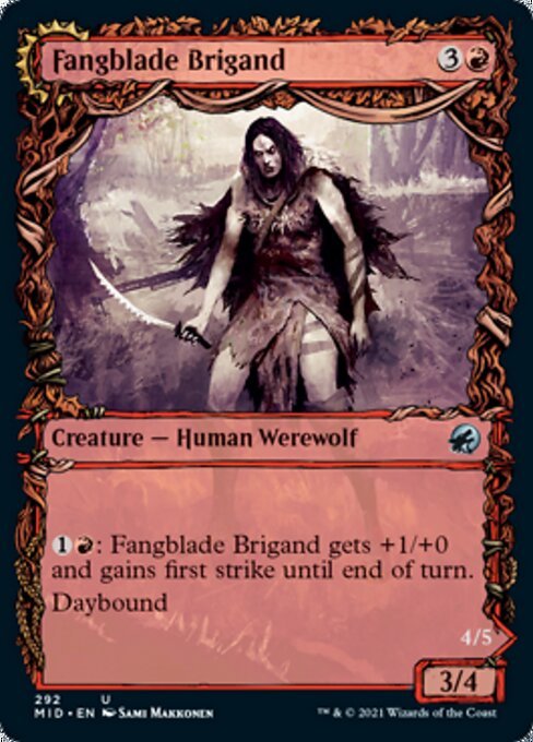 Fangblade Brigand / Fangblade Eviscerator (Showcase) (Innistrad: Midnight Hunt) Near Mint - Nick Nack's Full Frontal Attack