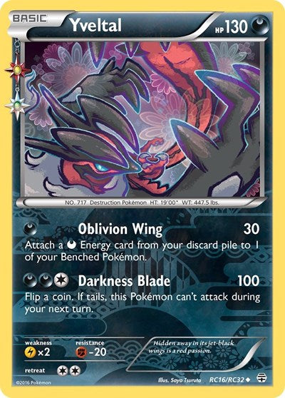 Yveltal (Generations: Radiant Collection) Near Mint Holofoil