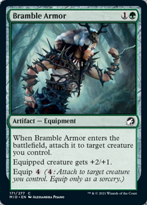 Bramble Armor (Innistrad: Midnight Hunt) Near Mint - Nick Nack's Full Frontal Attack