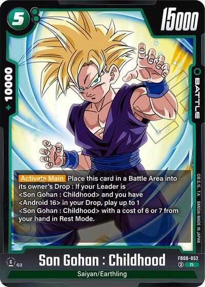 Son Gohan : Childhood (Rivals Clash) Near Mint Holofoil - Nick Nack's Full Frontal Attack