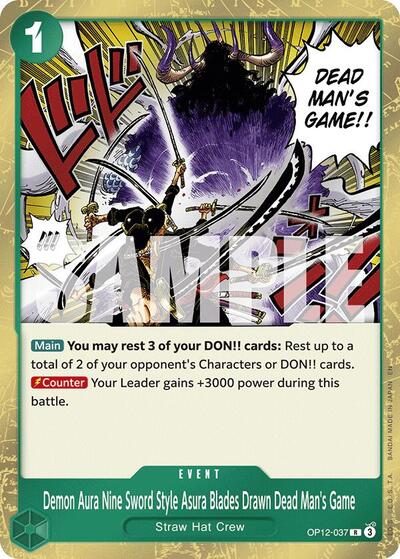 Demon Aura Nine Sword Style Asura Blades Drawn Dead Man's Game (Legacy of the Master) Near Mint Foil