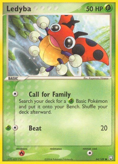 Ledyba (Team Rocket Returns) Light Play - Nick Nack's Full Frontal Attack