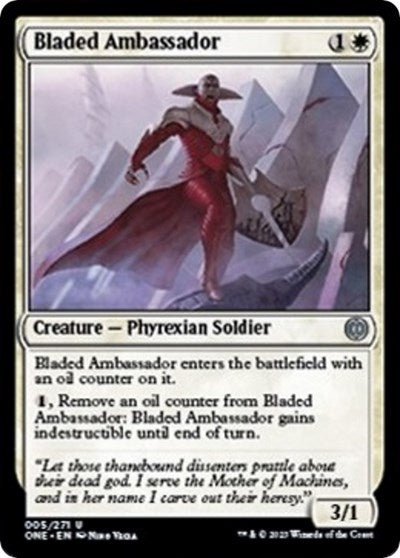 Bladed Ambassador (Phyrexia: All Will Be One) Near Mint - Nick Nack's Full Frontal Attack