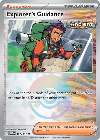 Explorer's Guidance (Poke Ball Pattern) (SV: Prismatic Evolutions) Near Mint Holofoil - Nick Nack's Full Frontal Attack
