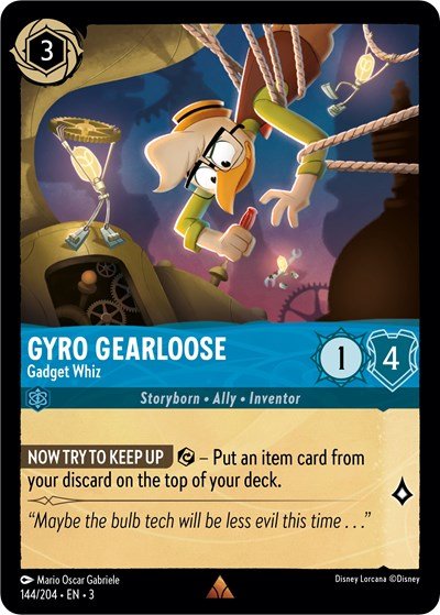 Gyro Gearloose - Gadget Whiz (Into the Inklands) Near Mint - Nick Nack's Full Frontal Attack