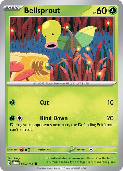 Bellsprout (Scarlet and Violet: 151) Near Mint