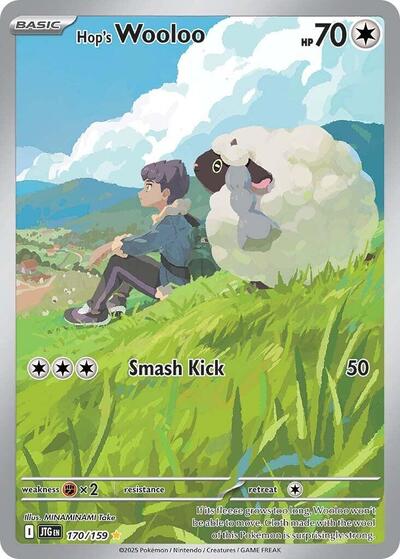 Hop's Wooloo - 170 (SV09: Journey Together) Near Mint Holofoil
