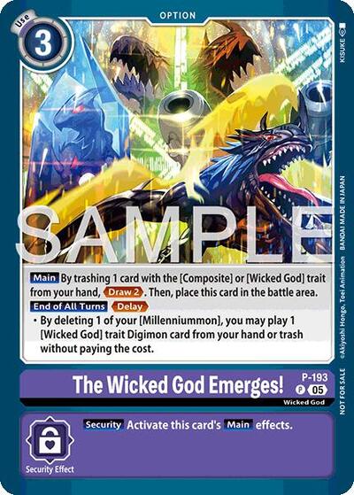 The Wicked God Emerges! (Store Tournament 2025 Vol.3 Participation Pack) (Digimon Promotion Cards) Near Mint