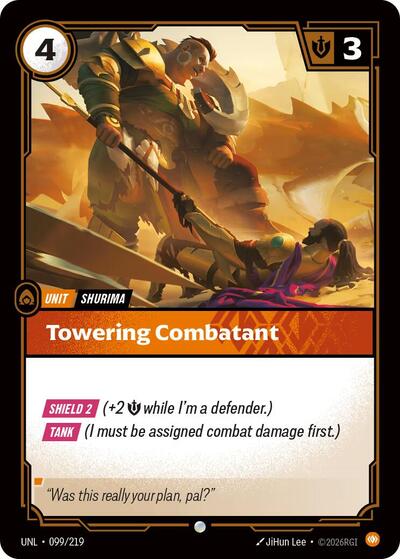 Towering Combatant (Unleashed) Near Mint